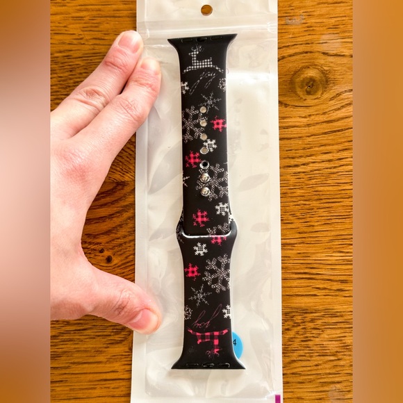 NWT Fancy Bands Deer Joy Print Silicone Band For Apple Watch Size 42/44MM S/M - Picture 5 of 11